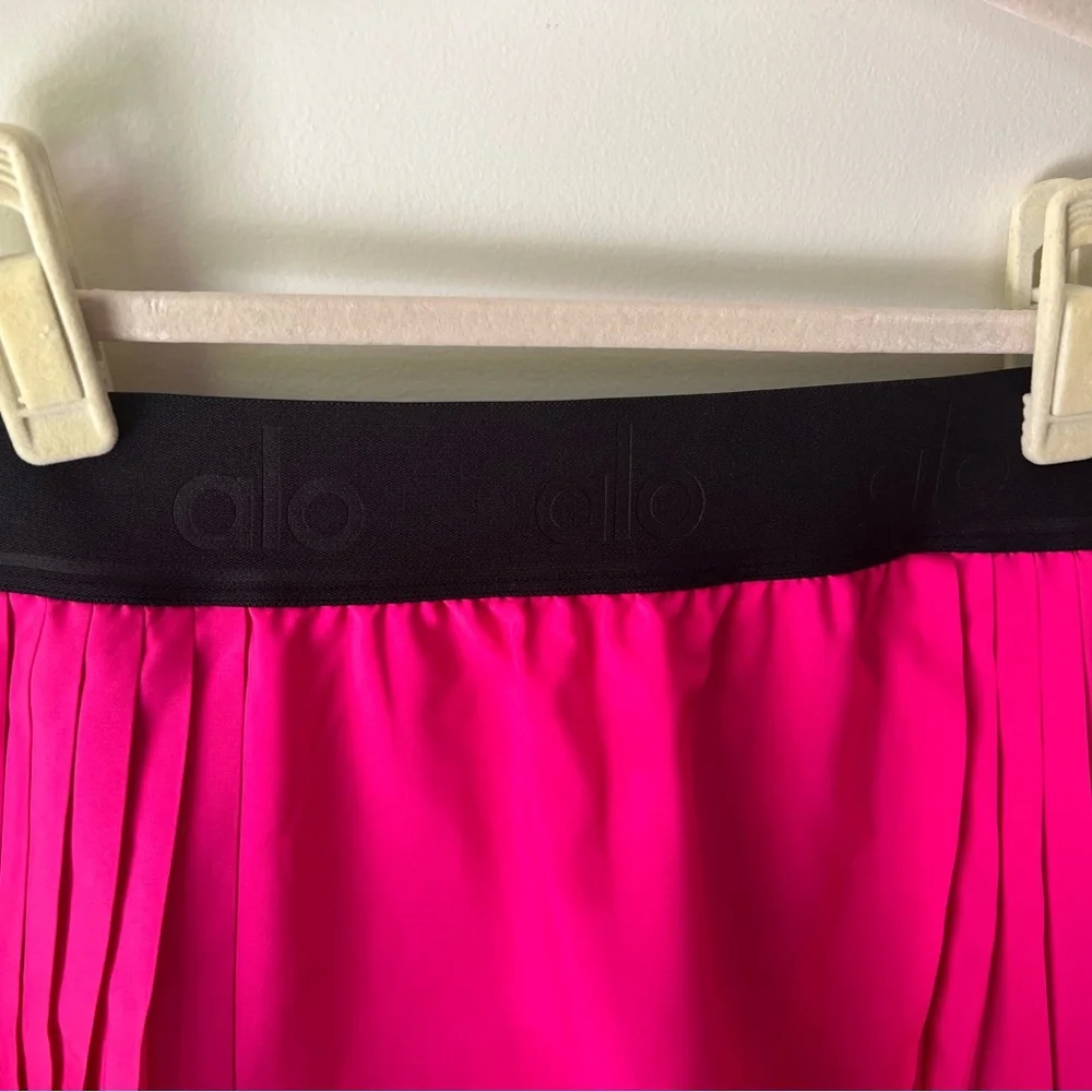Alo Yoga Aces Tennis Golf Skirt Skort S Hot Pink